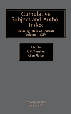 Cumulative Subject and Author Index, Including Tables of Contents Volumes 1-23