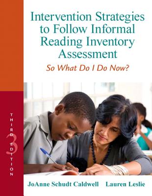 Intervention Strategies to Follow Informal Reading Inventory Assessment