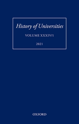 History of Universities: Volume XXXIV/1