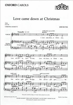 Love came down at Christmas