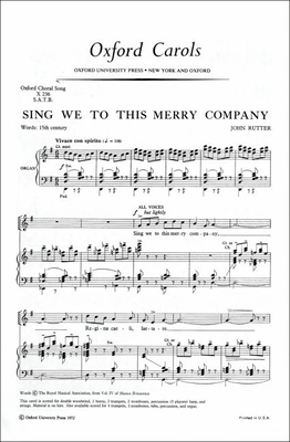 Sing we to this merry company