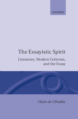 The Essayistic Spirit