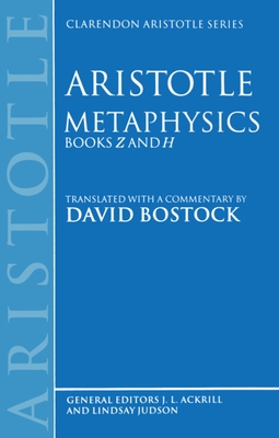 Metaphysics Books Z and H