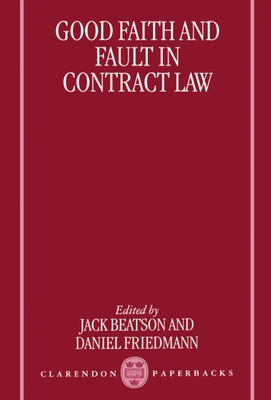 Good Faith and Fault in Contract Law