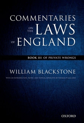 The Oxford Edition of Blackstone's: Commentaries on the Laws of England