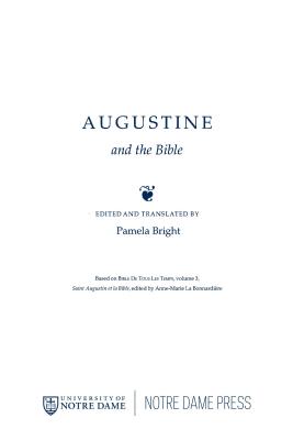 Augustine and the Bible