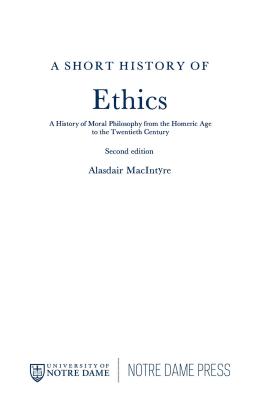 A Short History of Ethics