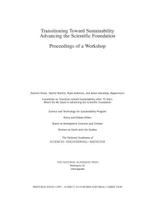 Transitioning Toward Sustainability