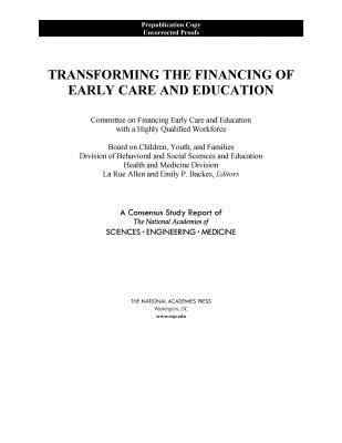 Transforming the Financing of Early Care and Education