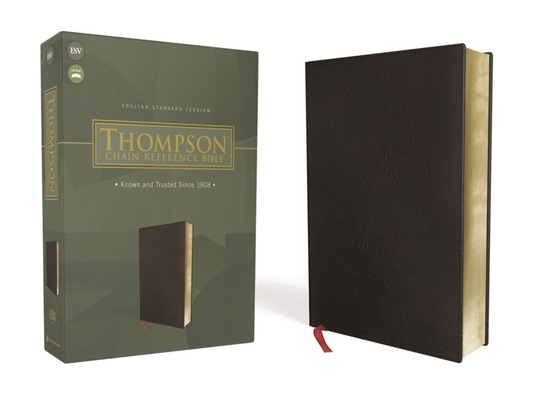 ESV, Thompson Chain-Reference Bible, Bonded Leather, Black, Red Letter