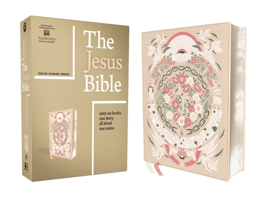 The Jesus Bible Artist Edition, ESV, Leathersoft, Peach Floral