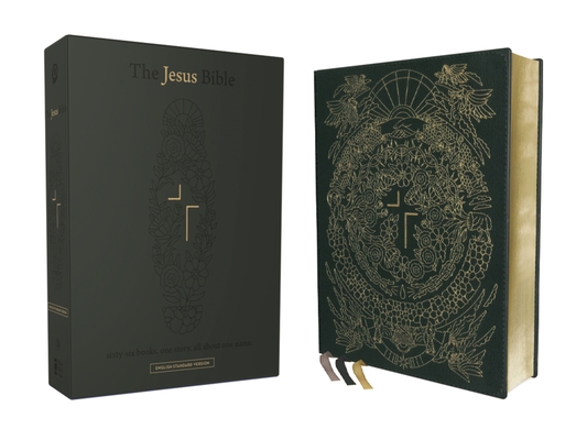 The Jesus Bible Artist Edition, ESV, Genuine Leather, Calfskin, Green, Limited Edition