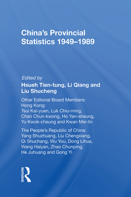 China's Provincial Statistics, 1949-1989