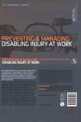 Preventing and Managing Disabling Injury at Work