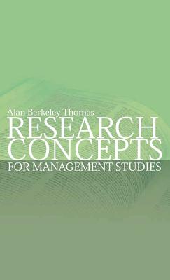 Research Concepts for Management Studies