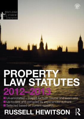 Property Law Statutes 2012-2013