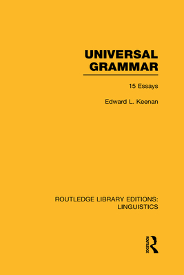 Universal Grammar (RLE Linguistics A: General Linguistics)