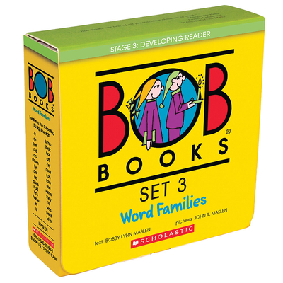 Bob Books - Word Families Box Set of 8 Paperbacks | Decodable Phonics Books, Ages 4 and up, Kindergarten, First Grade (Stage 3: Developing Reader)