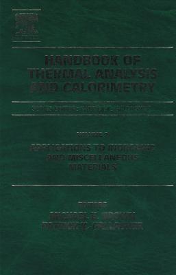 Handbook of Thermal Analysis and Calorimetry