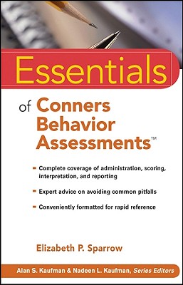 Essentials of Conners Behavior Assessments