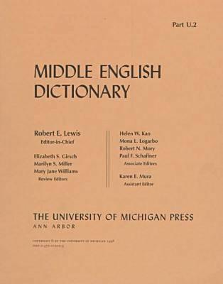 Middle English Dictionary Pt. U.2