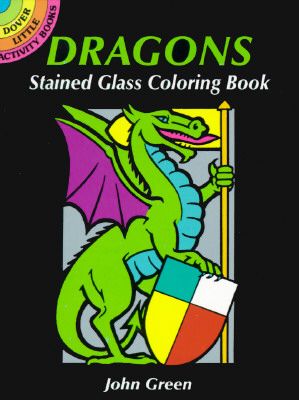 Dragons Stained Glass Coloring Book