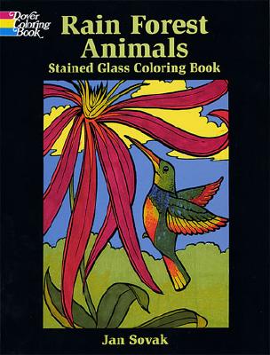 Rain Forest Animals Stained Glass Coloring Book