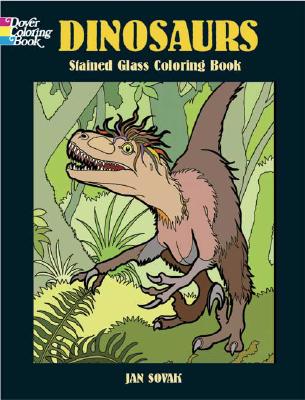 Dinosaurs Stained Glass Coloring Book