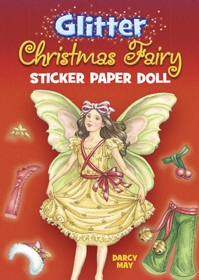 Glitter Christmas Fairy Sticker Paper Doll