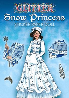 Glitter Snow Princess Sticker Paper Doll