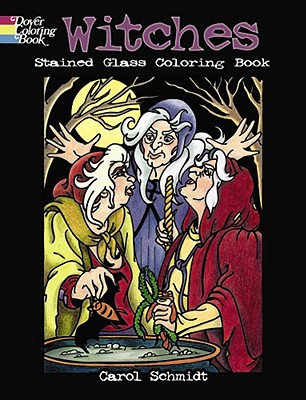 Witches Stained Glass Coloring Book