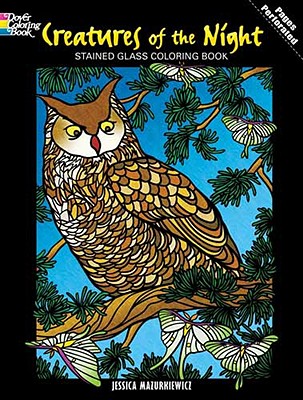 Creatures of the Night Stained Glass Coloring Book