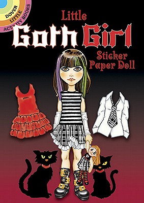 Little Goth Girl Sticker Paper Doll