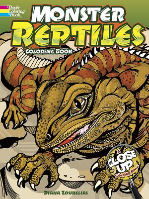 Monster Reptiles Coloring Book