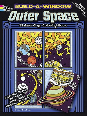 Build a Window Stained Glass Coloring Book, Outer Space