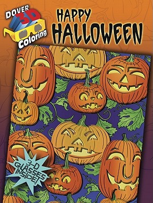 3-D Colouring Book - Happy Halloween