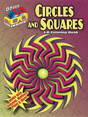 3-D Coloring Book - Circles and Squares