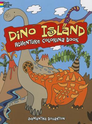 Dino Island Adventure Coloring Book