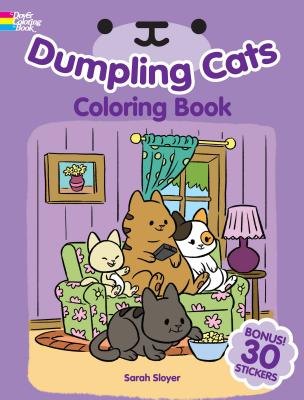 Dumpling Cats Coloring Book with Stickers