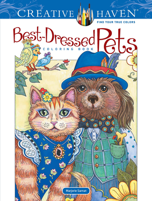 Creative Haven Best-Dressed Pets Coloring Book