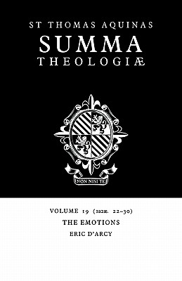 Summa Theologiae: Volume 19, The Emotions