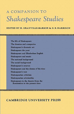 Companion to Shakespeare Studies