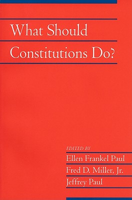 What Should Constitutions Do?