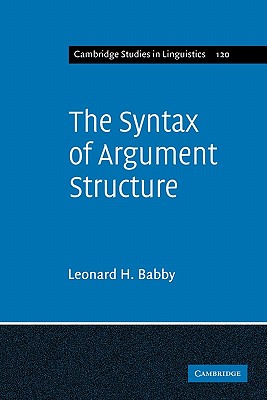 The Syntax of Argument Structure