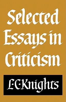 Selected Essays in Criticism