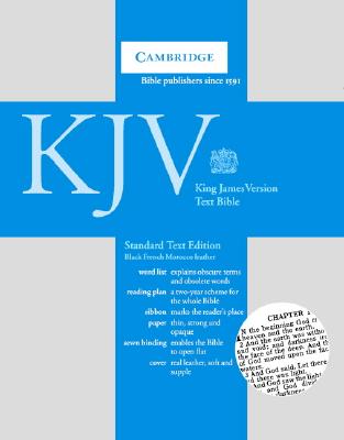 KJV Emerald Text Bible, Black French Morocco Leather, KJ533:T