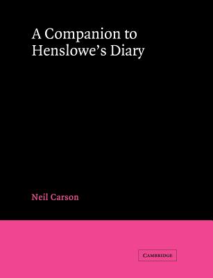 A Companion to Henslowe's Diary