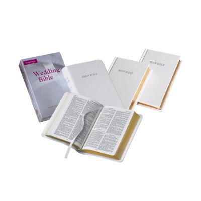 KJV Wedding Bible, Ruby Text Edition, White Imitation Leather, KJ222:T