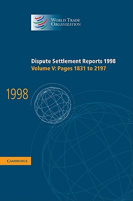 Dispute Settlement Reports 1998: Volume 5, Pages 1831-2197