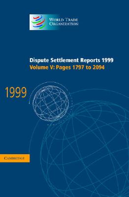 Dispute Settlement Reports 1999: Volume 5, Pages 1797-2094